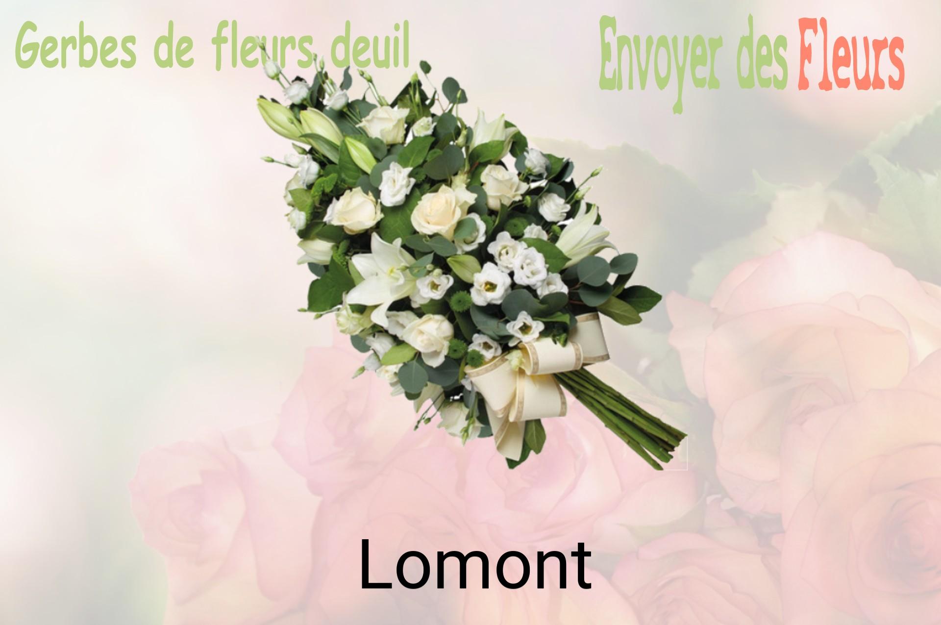 Gerbe de fleurs de deuil livrée à Lomont
